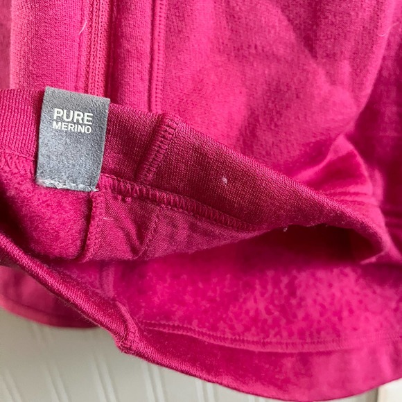 COPY - Women’s Icebreaker Jacket Full Zip Pure Merino Wool Pink Size Large - Picture 4 of 5